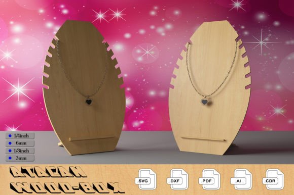 Download Wooden Bracelet Display / Necklace Stand - Wooden Collection